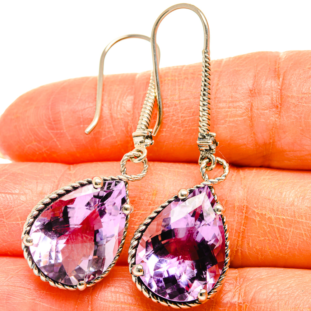Amethyst Earrings handcrafted by Ana Silver Co - EARR427038
