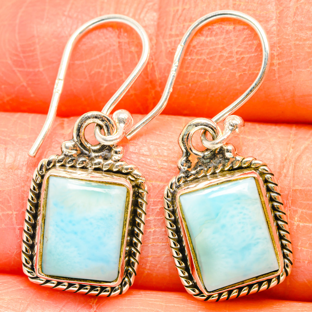Larimar Earrings handcrafted by Ana Silver Co - EARR427041