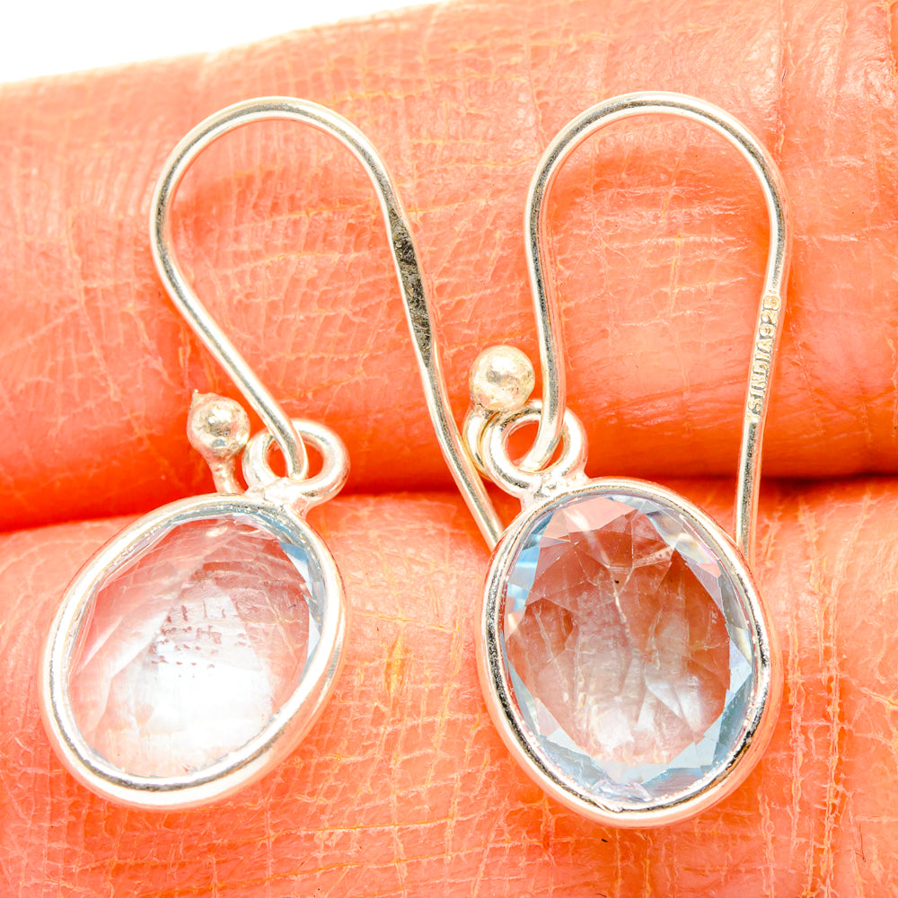 Blue Topaz Earrings handcrafted by Ana Silver Co - EARR427043