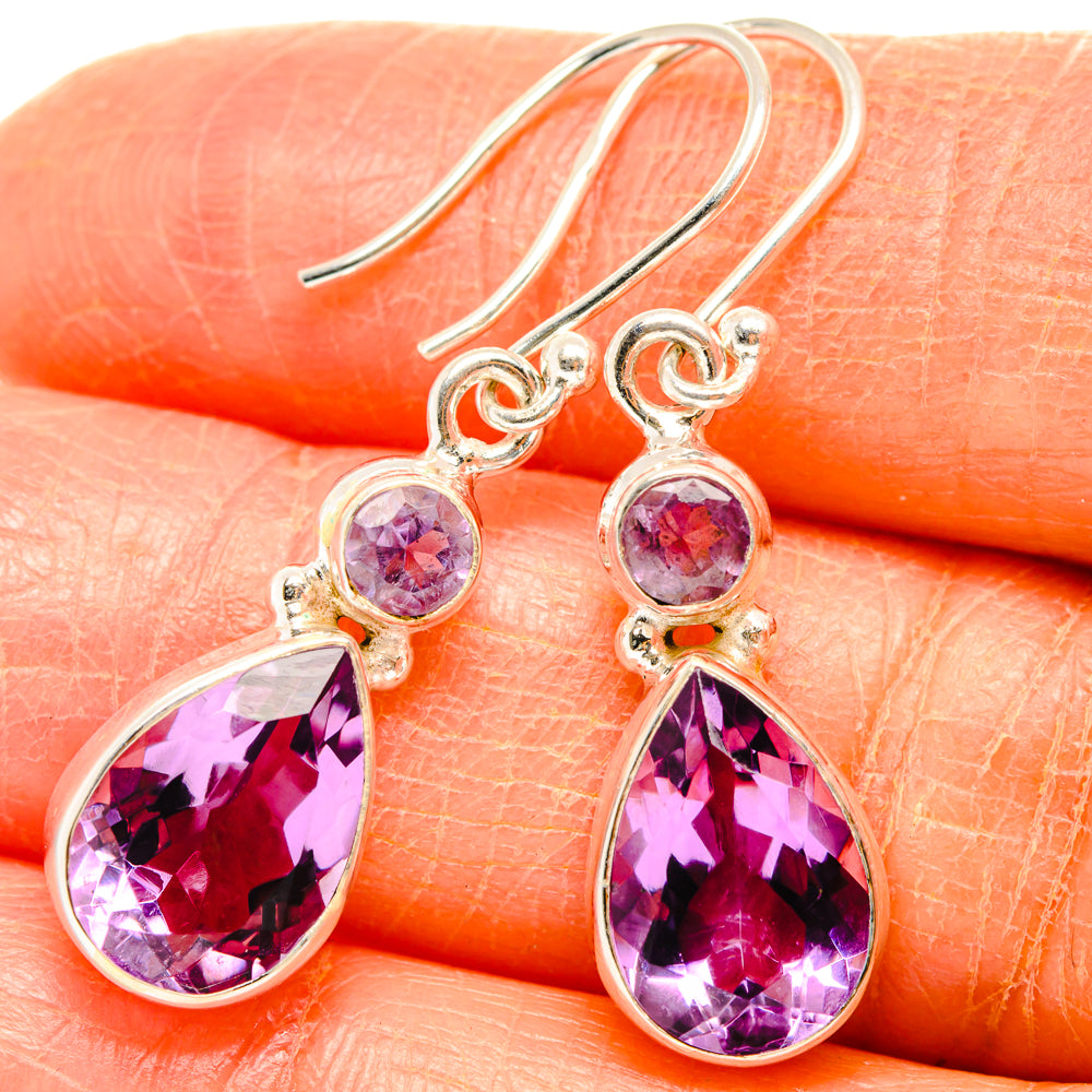 Amethyst Earrings handcrafted by Ana Silver Co - EARR427045