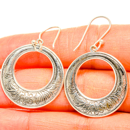 Engraved Earrings handcrafted by Ana Silver Co - EARR427053