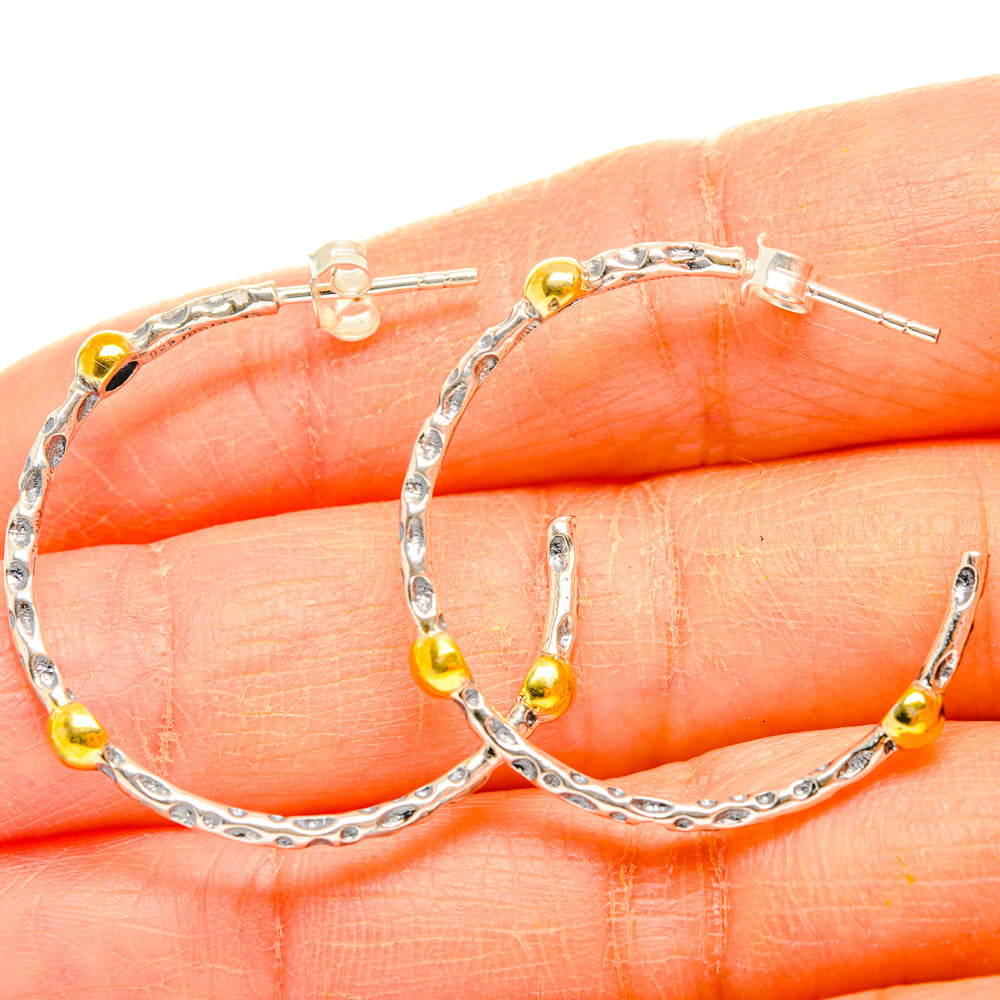 Hoop Earrings handcrafted by Ana Silver Co - EARR427058