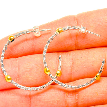 Hoop Earrings handcrafted by Ana Silver Co - EARR427058