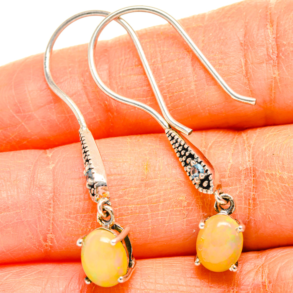 Ethiopian Opal Earrings handcrafted by Ana Silver Co - EARR427060