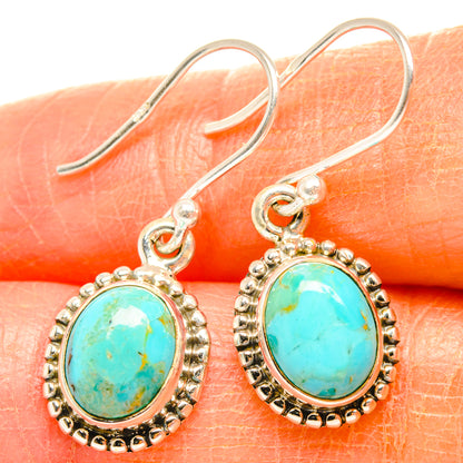 Chrysocolla Earrings handcrafted by Ana Silver Co - EARR427068