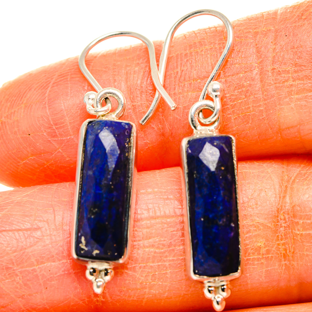 Lapis Lazuli Earrings handcrafted by Ana Silver Co - EARR427070
