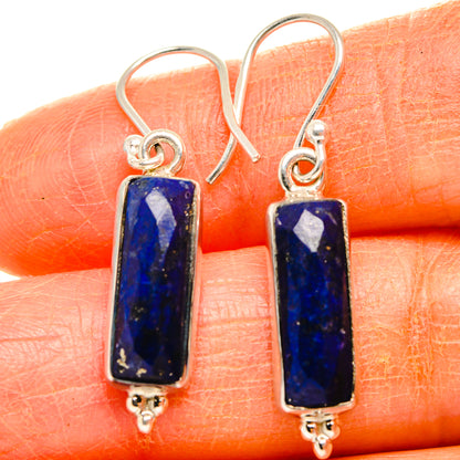 Lapis Lazuli Earrings handcrafted by Ana Silver Co - EARR427070