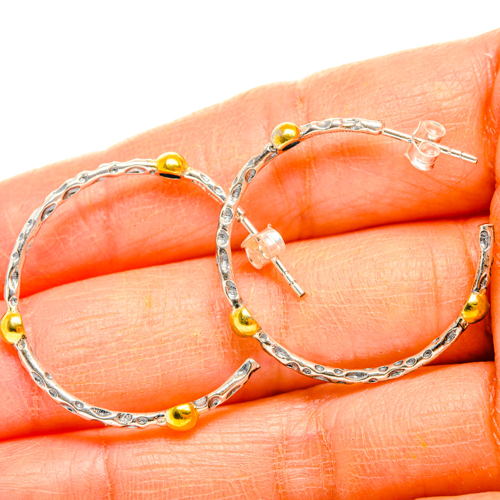 Hoop Earrings handcrafted by Ana Silver Co - EARR427073
