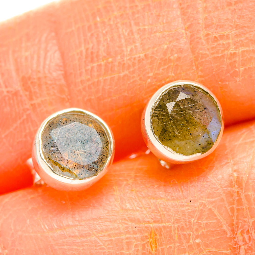 Labradorite Earrings handcrafted by Ana Silver Co - EARR427074