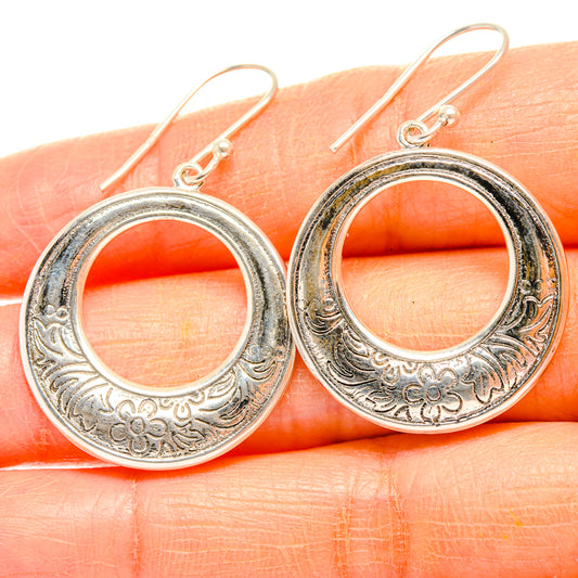 Engraved Earrings handcrafted by Ana Silver Co - EARR427075