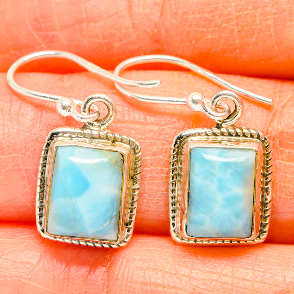 Larimar Earrings handcrafted by Ana Silver Co - EARR427077