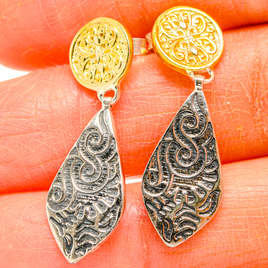 Engraved Earrings handcrafted by Ana Silver Co - EARR427079