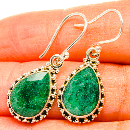 Green Sillimanite Earrings handcrafted by Ana Silver Co - EARR427089