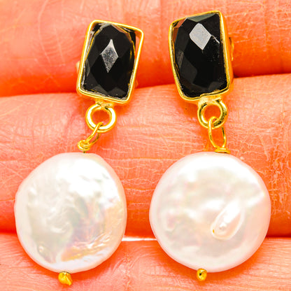 Mother Of Pearl Earrings handcrafted by Ana Silver Co - EARR427094