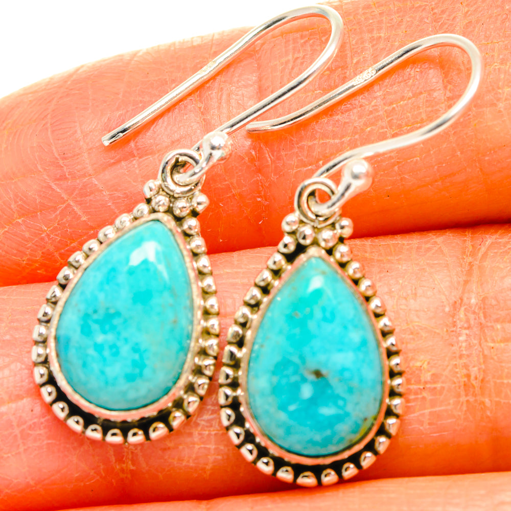 Amazonite Earrings handcrafted by Ana Silver Co - EARR427096
