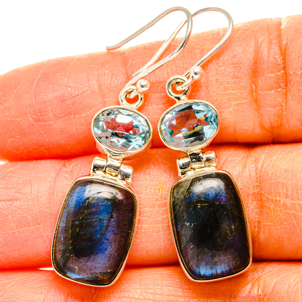 Labradorite Earrings handcrafted by Ana Silver Co - EARR427118