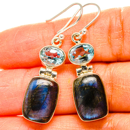 Labradorite Earrings handcrafted by Ana Silver Co - EARR427118