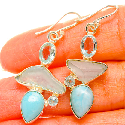 Larimar Earrings handcrafted by Ana Silver Co - EARR427120