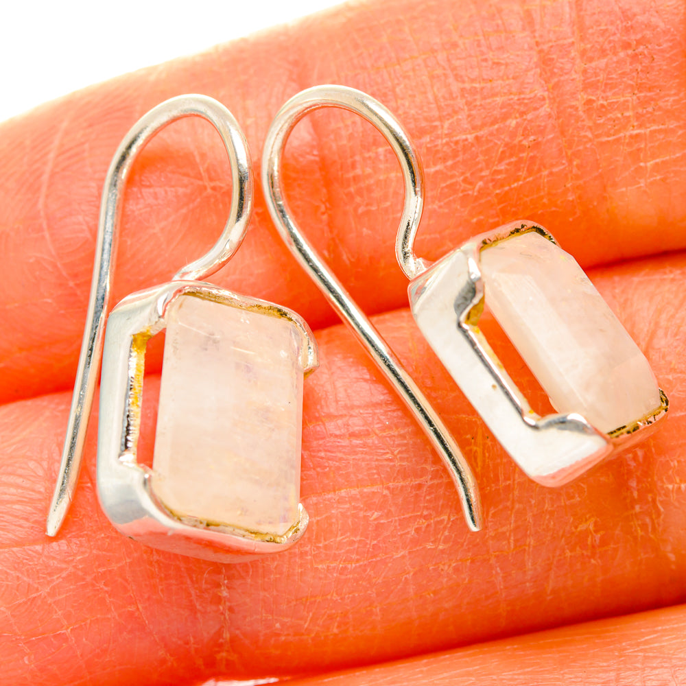 Rainbow Moonstone Earrings handcrafted by Ana Silver Co - EARR427122