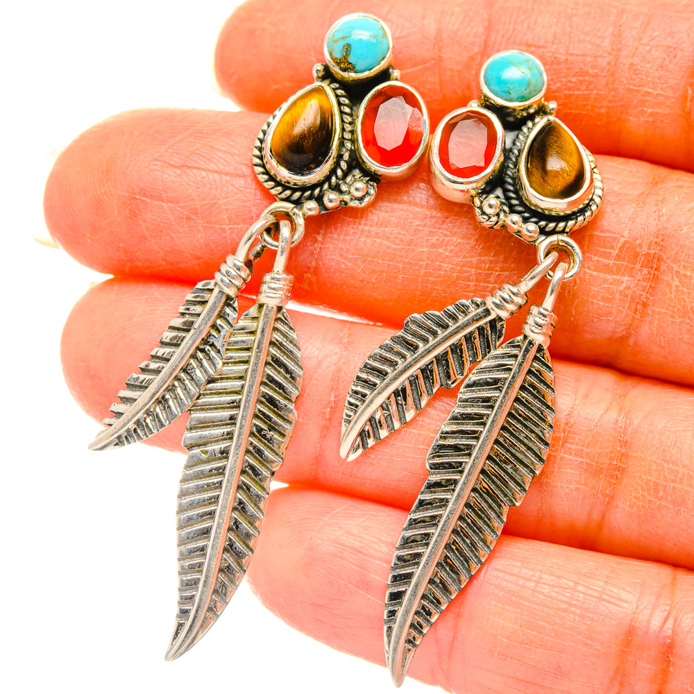 Tiger Eye Earrings handcrafted by Ana Silver Co - EARR427123