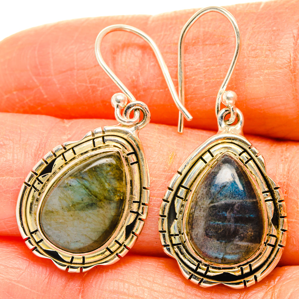 Labradorite Earrings handcrafted by Ana Silver Co - EARR427133