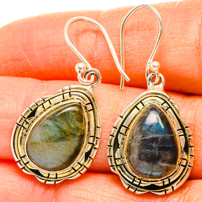 Labradorite Earrings handcrafted by Ana Silver Co - EARR427133