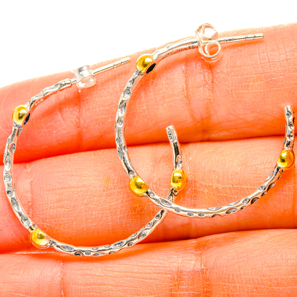 Hoop Earrings handcrafted by Ana Silver Co - EARR427136
