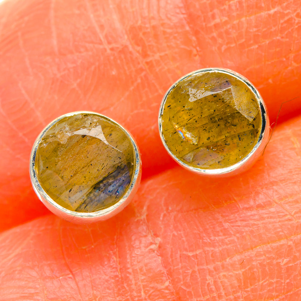 Labradorite Earrings handcrafted by Ana Silver Co - EARR427143