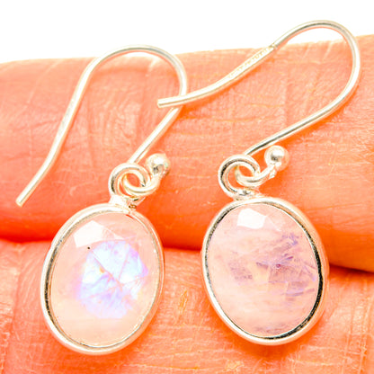 Rainbow Moonstone Earrings handcrafted by Ana Silver Co - EARR427164