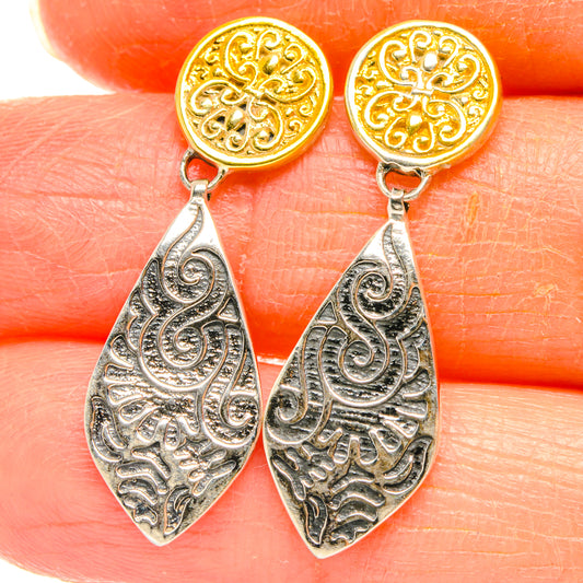 Engraved Earrings handcrafted by Ana Silver Co - EARR427178