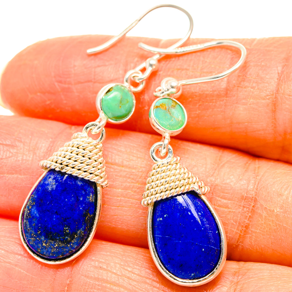 Lapis Lazuli Earrings handcrafted by Ana Silver Co - EARR427182