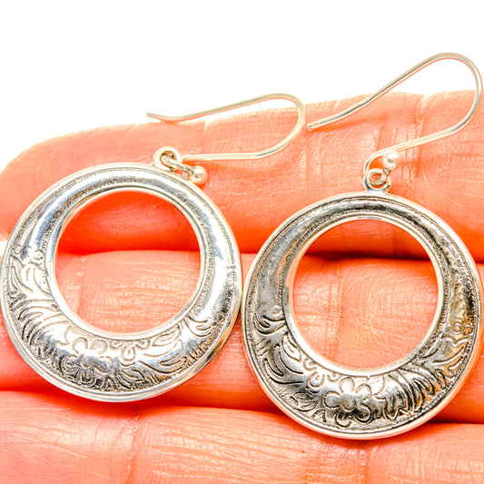 Engraved Earrings handcrafted by Ana Silver Co - EARR427183