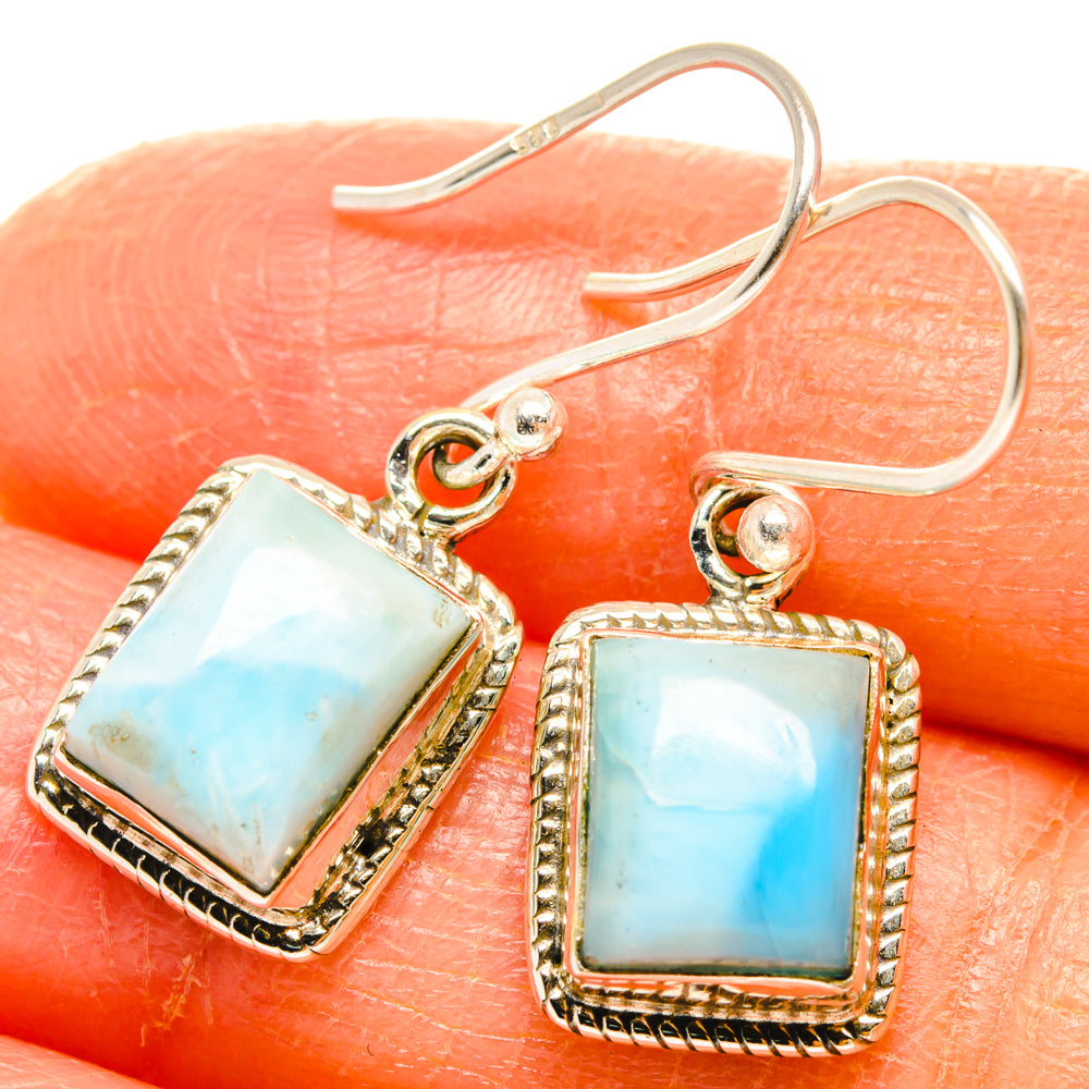 Larimar Earrings handcrafted by Ana Silver Co - EARR427184