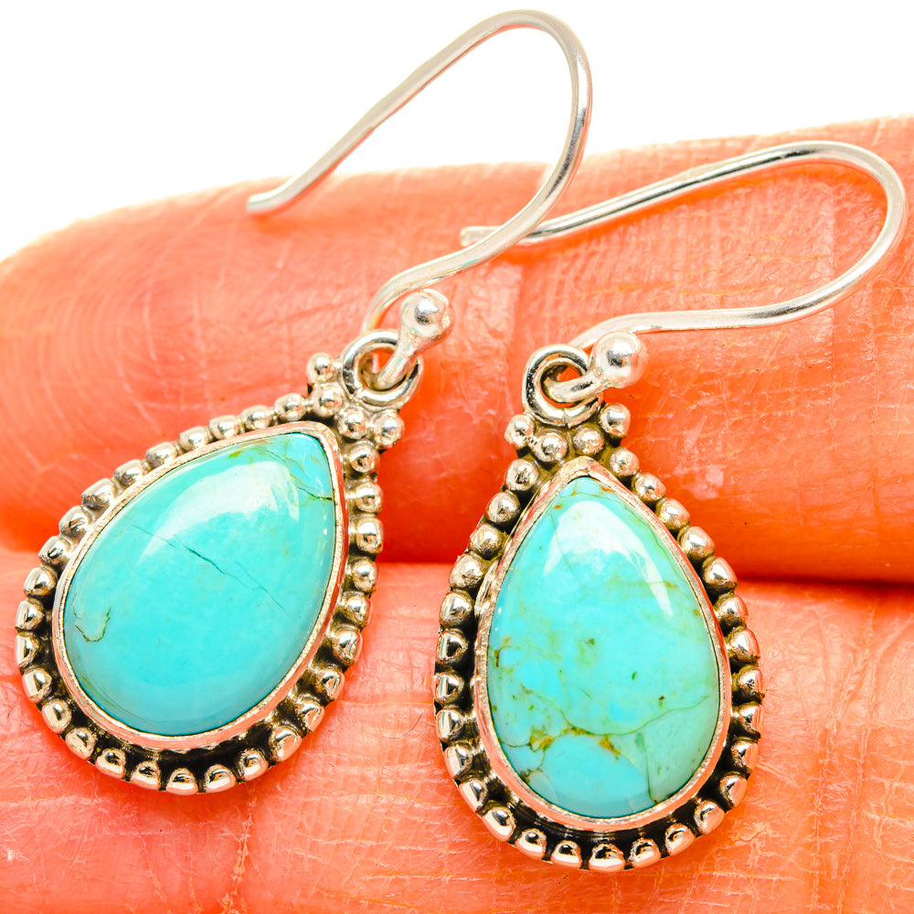 Chrysocolla Earrings handcrafted by Ana Silver Co - EARR427192