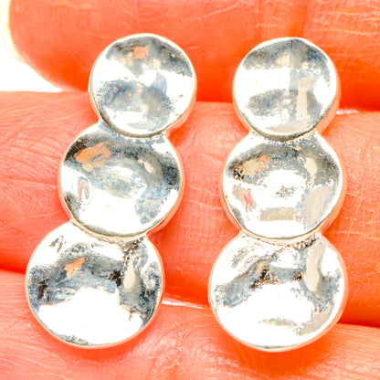 Disc Earrings handcrafted by Ana Silver Co - EARR427196