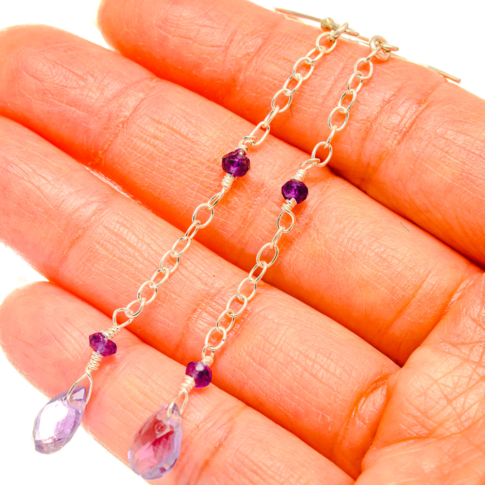 Amethyst Earrings handcrafted by Ana Silver Co - EARR427198