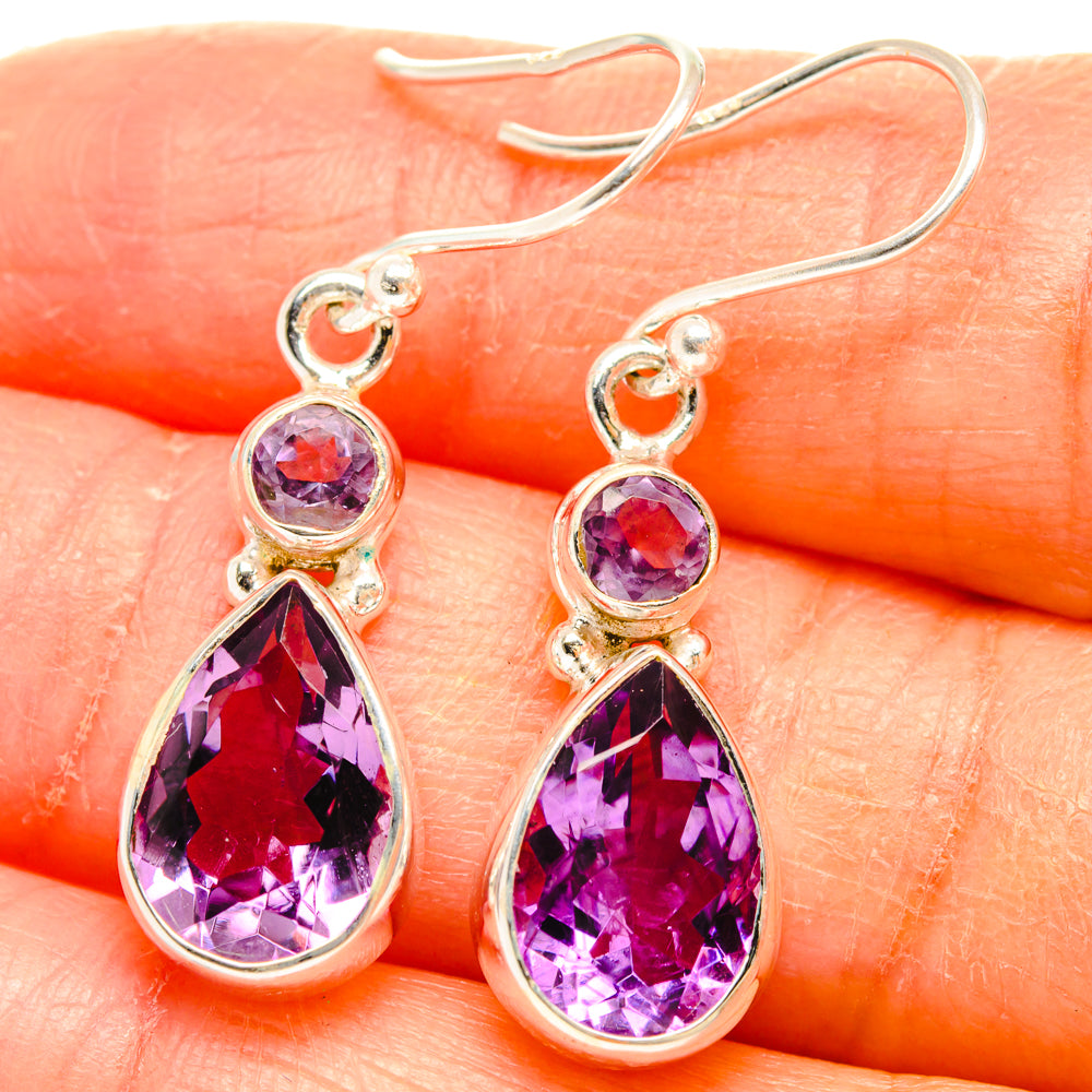 Amethyst Earrings handcrafted by Ana Silver Co - EARR427214