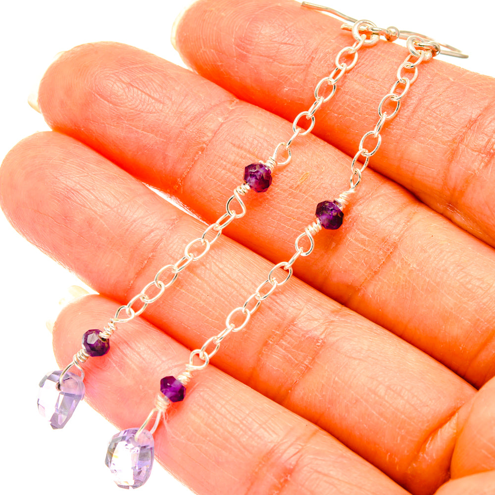 Amethyst Earrings handcrafted by Ana Silver Co - EARR427219