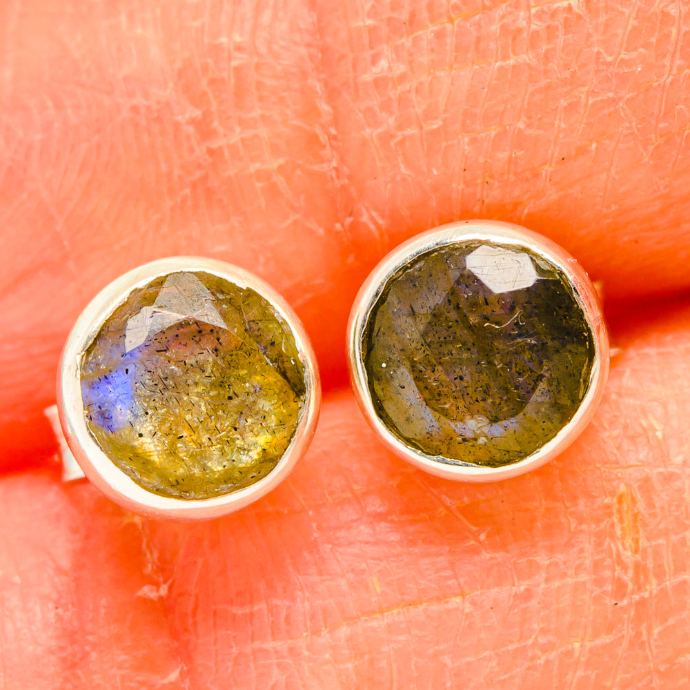 Labradorite Earrings handcrafted by Ana Silver Co - EARR427224