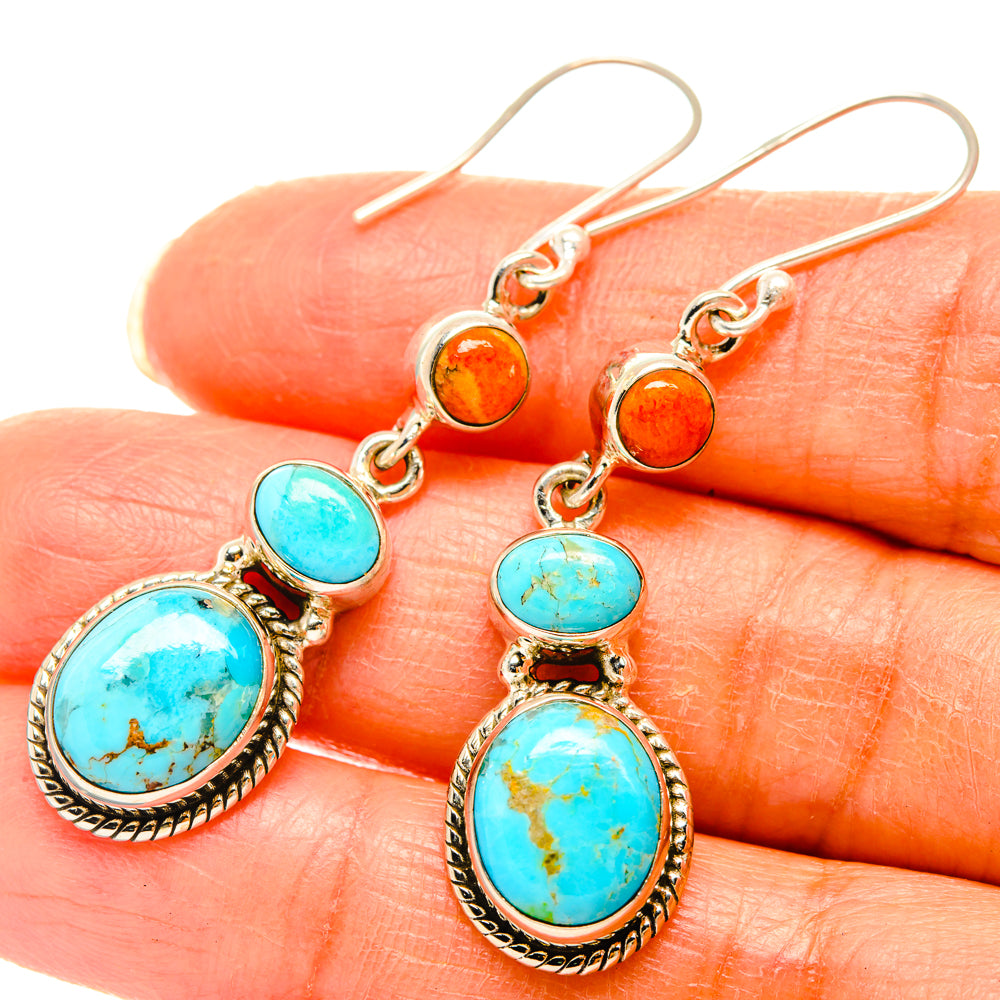 Chrysocolla Earrings handcrafted by Ana Silver Co - EARR427231