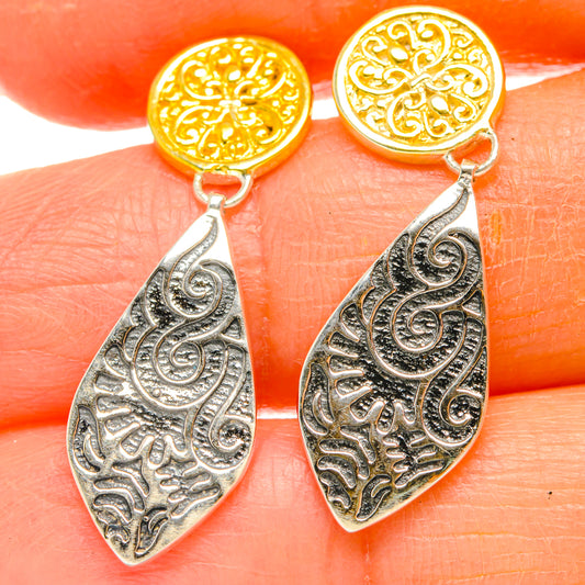 Engraved Earrings handcrafted by Ana Silver Co - EARR427238