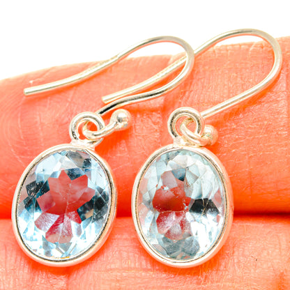 Blue Topaz Earrings handcrafted by Ana Silver Co - EARR427253