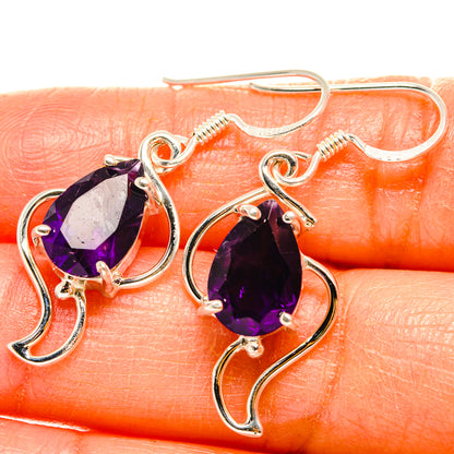 Amethyst Earrings handcrafted by Ana Silver Co - EARR427280