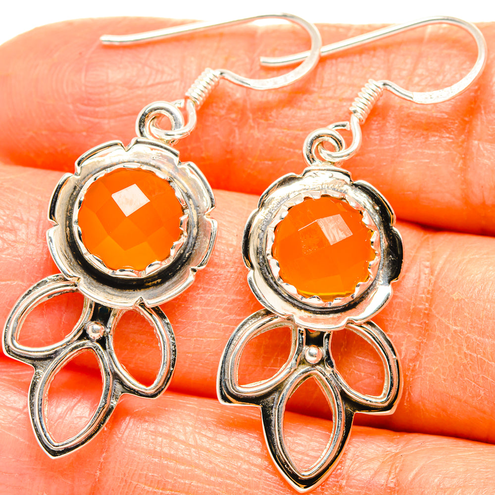 Carnelian Earrings handcrafted by Ana Silver Co - EARR427285