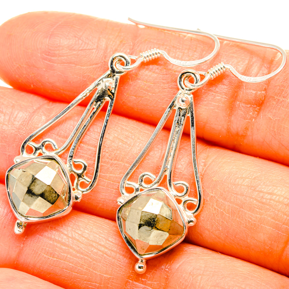 Pyrite Earrings handcrafted by Ana Silver Co - EARR427293