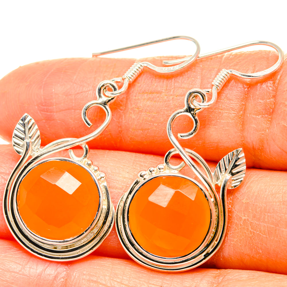 Carnelian Earrings handcrafted by Ana Silver Co - EARR427296