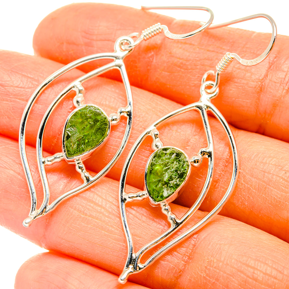 Green Tourmaline Earrings handcrafted by Ana Silver Co - EARR427305