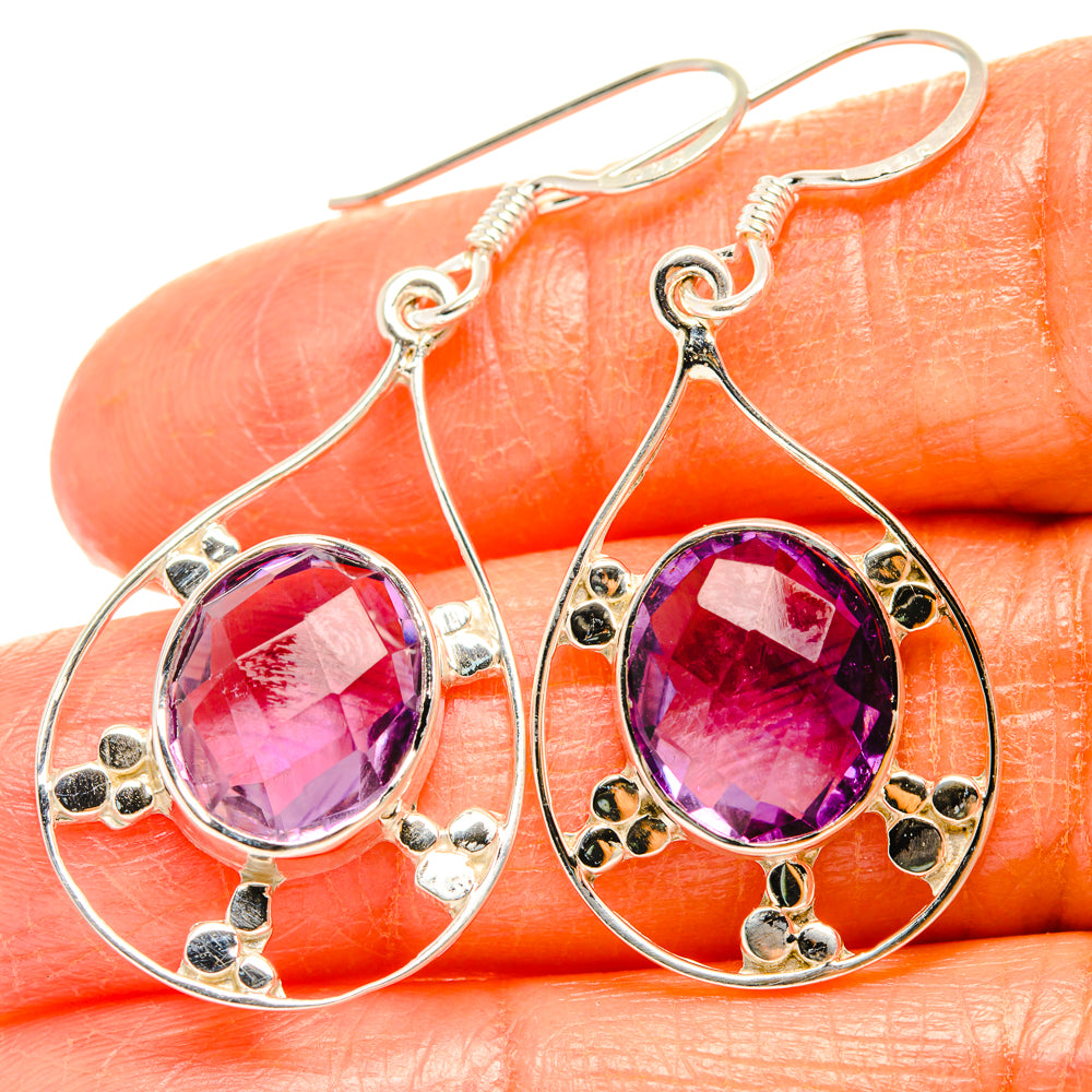 Amethyst Earrings handcrafted by Ana Silver Co - EARR427333