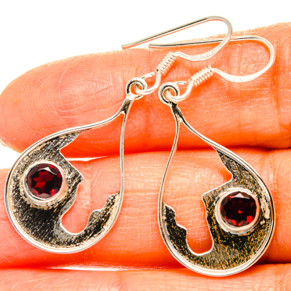 Garnet Earrings handcrafted by Ana Silver Co - EARR427341