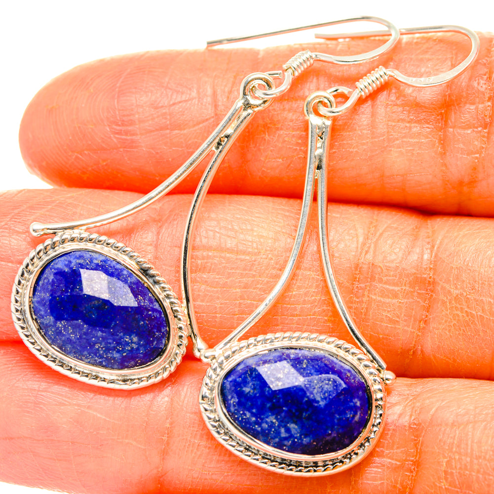 Lapis Lazuli Earrings handcrafted by Ana Silver Co - EARR427343